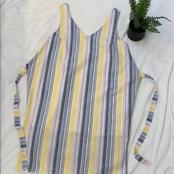 Blue Blush Striped Dress size Medium - Picture 1 of 6